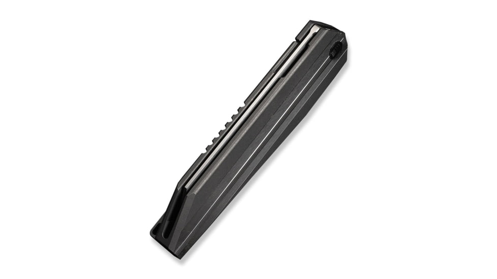 We Knife Co Ltd Collinear Flipper Knife Gray &amp; Satin Titanium Handle And Endcap 3.67inch Hand Rubbed Satin Bohler M390 Blade