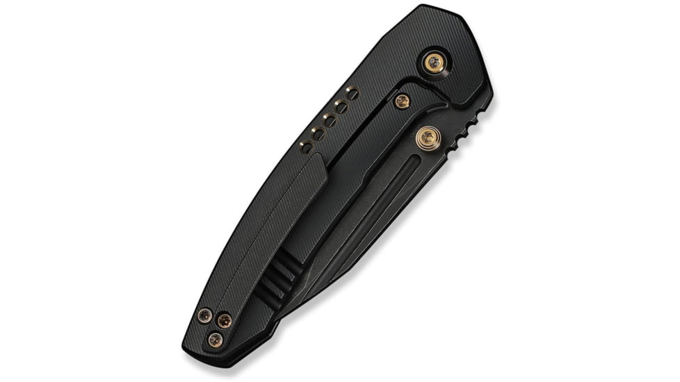 We Knife Co Ltd Weknife Micro Trogon Thumb Stud Knife Black Titanium Handle - WE24043-1