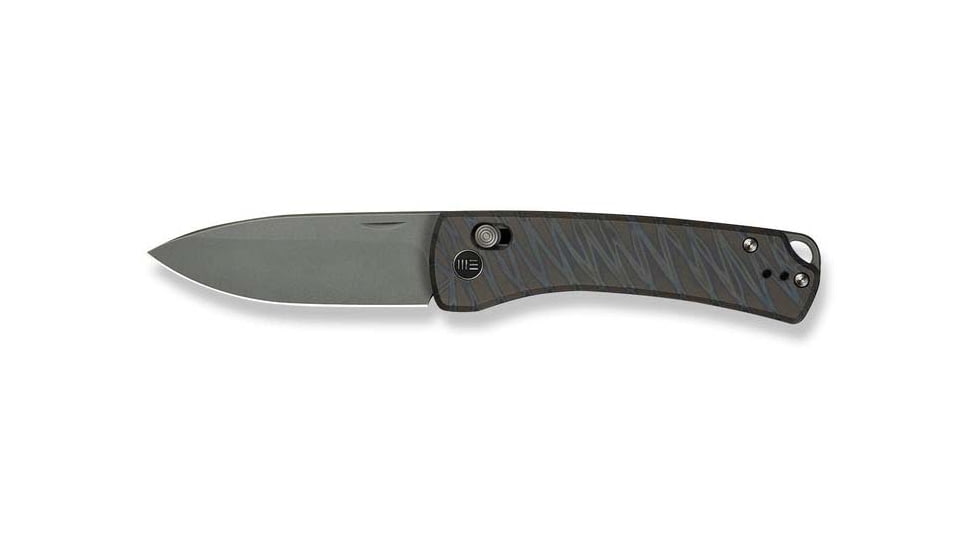 We Knife Co Ltd Weknife Nightblade Crossbar Lock Knife Tiger Stripe Pattern Flamed Titanium Handle 2.98inch Gray Stonewashed Cpm 20cv Blade We22046-3 - WE22046-3