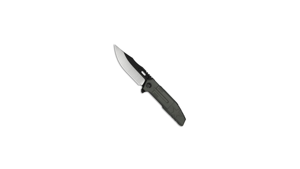 We Knife Co. WE Knife Co. Barracks Frame Lock Knife Dark Olive Titanium 3.9" Two-Tone, Green, Bohler M390, adult, BHQ-237101