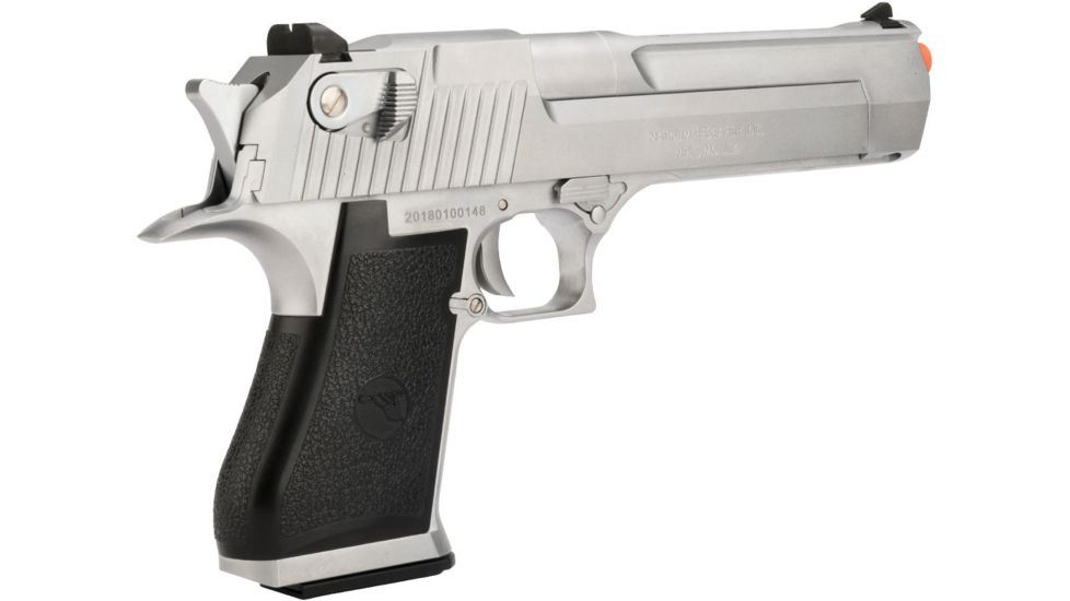 WE-Tech Desert Eagle .50 AE Full Metal Gas Blowback Airsoft Pistol by Cybergun, Silver, Medium, 090510 / CG-DE0101