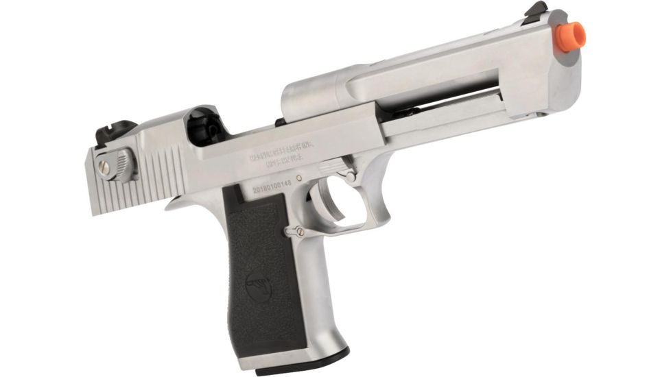 WE-Tech Desert Eagle .50 AE Full Metal Gas Blowback Airsoft Pistol by Cybergun, Silver, Medium, 090510 / CG-DE0101