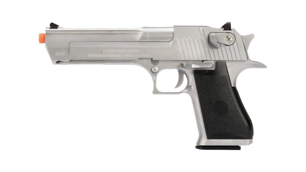 WE-Tech Desert Eagle .50 AE Full Metal Gas Blowback Airsoft Pistol by Cybergun, Silver, Medium, 090510 / CG-DE0101