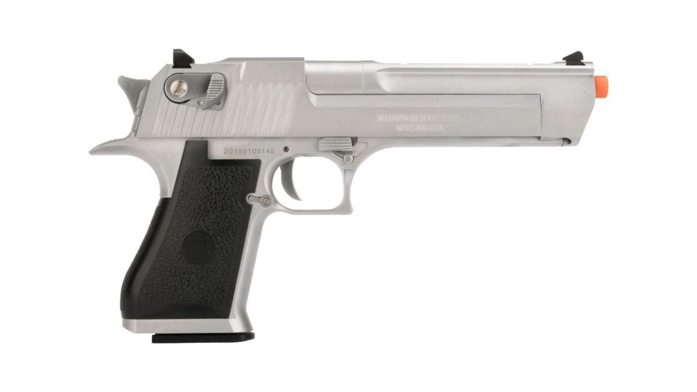 WE-Tech Desert Eagle .50 AE Full Metal Gas Blowback Airsoft Pistol by Cybergun, Silver, Medium, 090510 / CG-DE0101