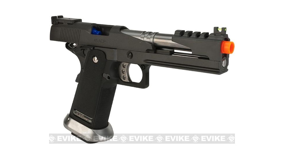 WE-Tech Phantom Custom WE USA CQB Master Alpha Airsoft GBB Gas Blowback Pistol w/Two Mags, Pistol Only, Black, P5.1CQB B-5.1 CQB