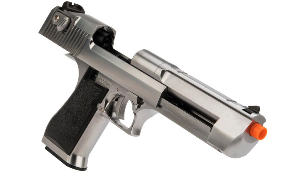 WE-Tech Desert Eagle .50 AE Full Metal Gas Blowback Airsoft Pistol by Cybergun, Chrome, Medium, 950507/CG-DE0102