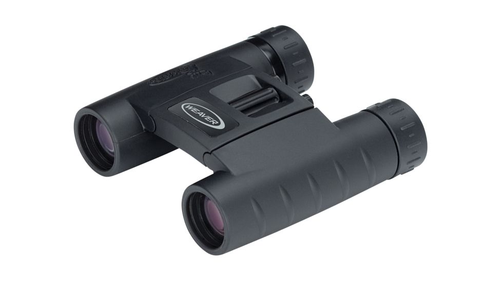 Weaver Buck Commander 10X25 Compact Roof Prism Binocular, Black - 94586