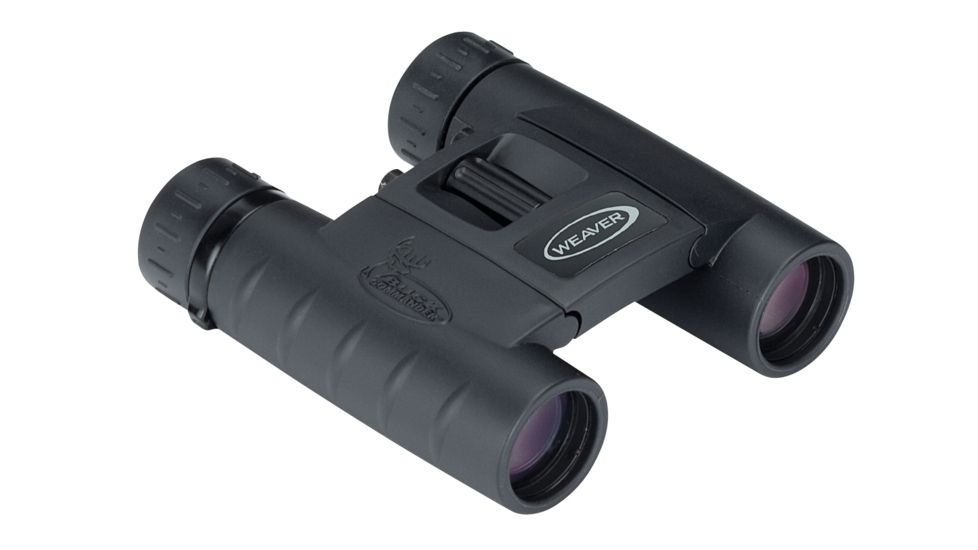 Weaver Buck Commander 10X25 Compact Roof Prism Binocular, Black - 94586