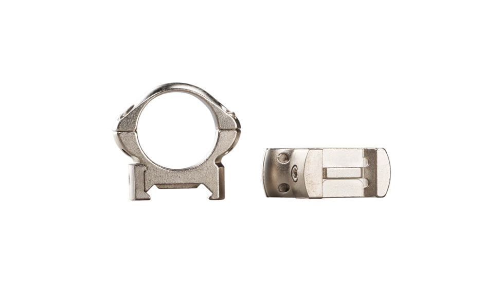 Weaver Cross Lock Rifle Scope Rings, 1in, Medium, Silver 49321