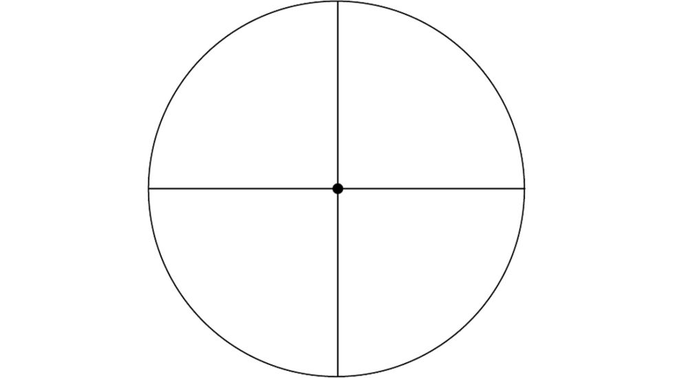 Weaver Fine Crosshair w/ 1/8 MOA Dot Reticle