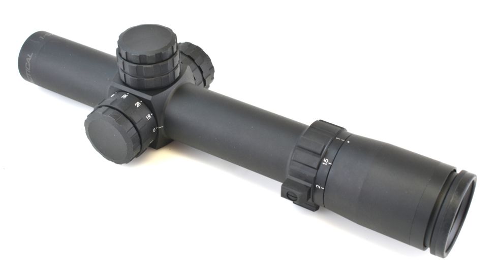 Weaver Tactical Rifle Scope, 1-5x24, Illuminated, 30mm Tube, CIRT Reticle, Matte, 800364