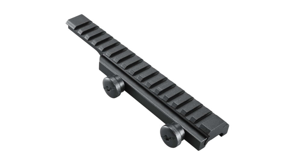 Weaver Thumbnut Riser Rail, Black Matte 48372