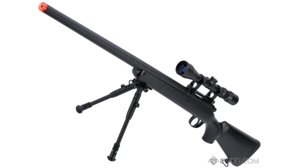 WELL Matrix VSR-10 MB03 Bolt Action Airsoft Sniper Rifle, Black, MB03D-BK