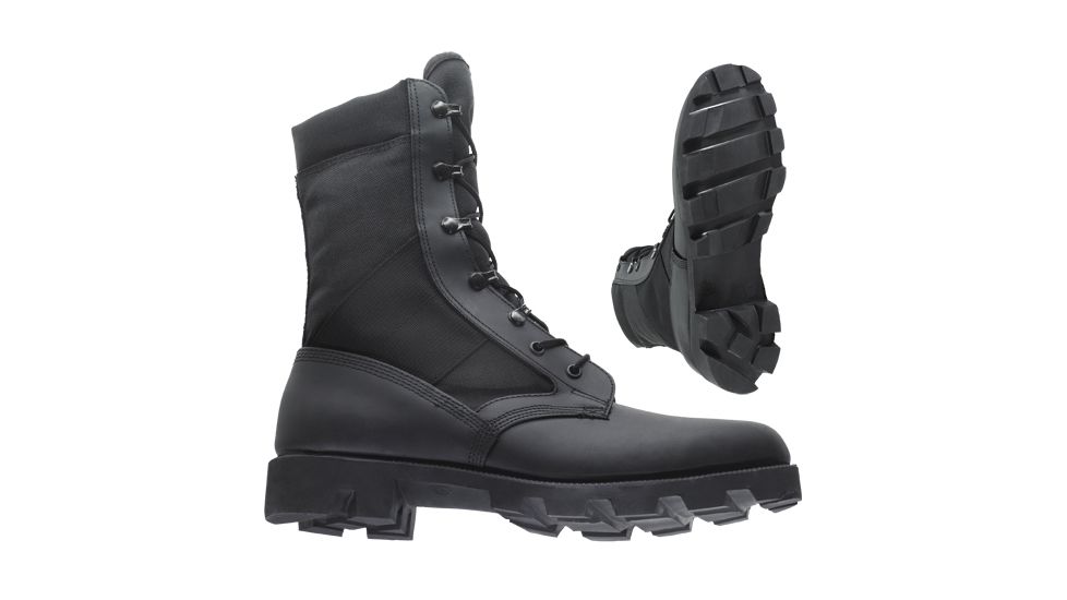 Wellco Black Hot Weather Jungle Boot With Panama Sole - Size - 8.0, Width - R B130-80R