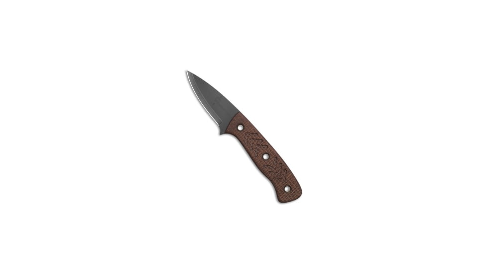 Wenger Blades Wenger Blades Companion Fixed Blade Knife Brown Burlap Micarta 2.75" Black, Brown, CPM MagnaCut, adult, BHQ-218114