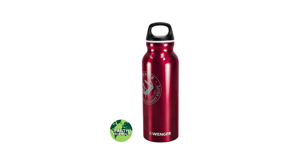 Wenger Travel Top 650ml Drinking Bottle, Swiss Army Red 18001