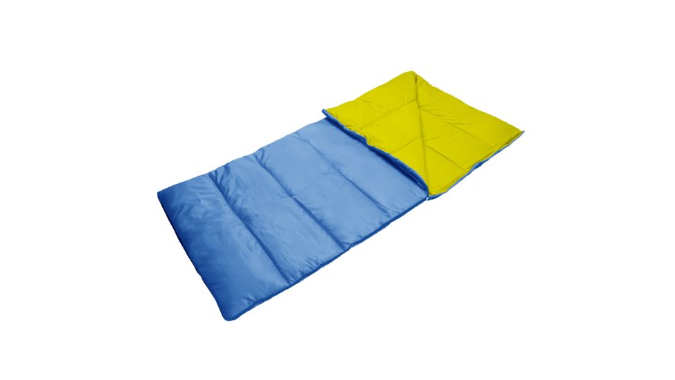 Wenzel Cub Boys 45 Degree Sleeping Bag, Blue, Yellow, 26In X 86In, 74926817
