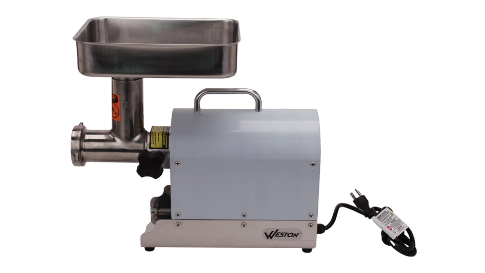 Weston Products Grinder No. 8 Electric Meat Grinder and Stuffer, Commercial Grade 1/2 HP 101220