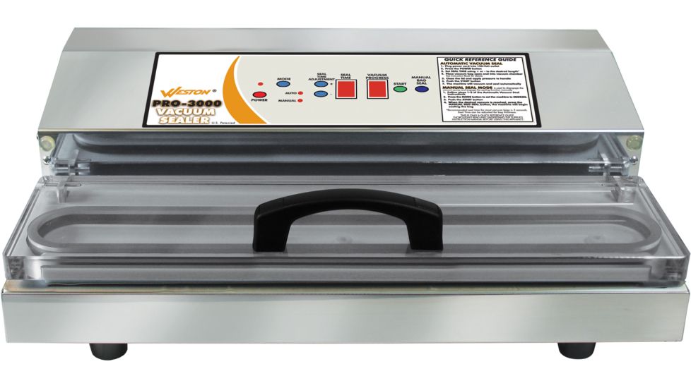 Weston Products Pro-3000 Vacuum Sealer, Stainless Steel, 65-0401-W
