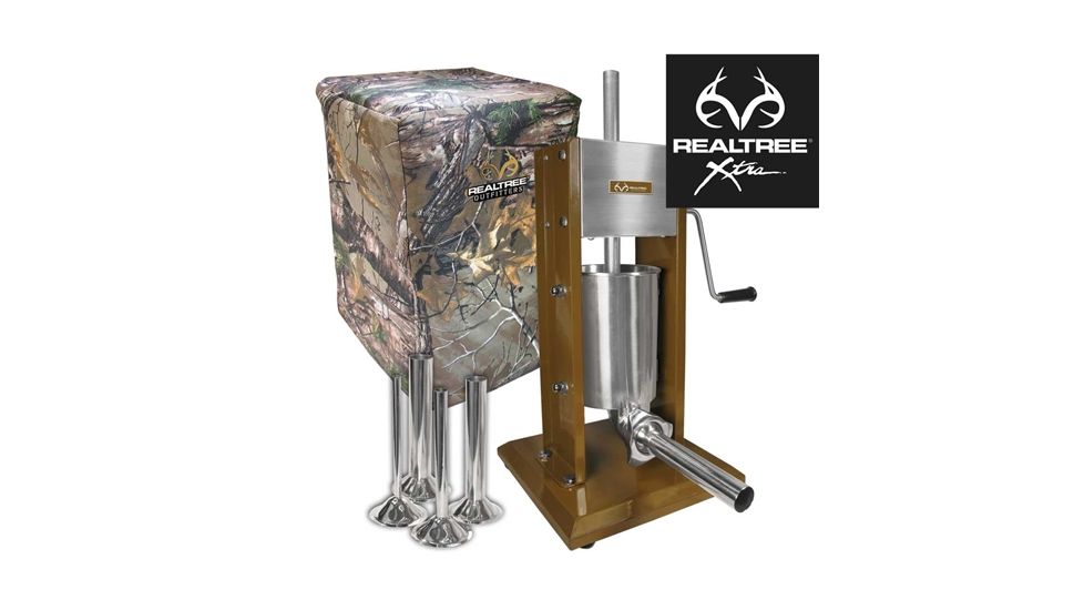 Weston Products Vertical Sausage Stuffer - 7 lb Capacity, Dual speed w/ Cover, Realtree 73-0701-RT
