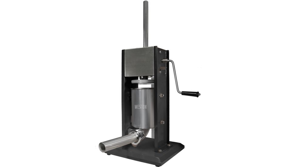 Weston Products Vertical Sausage Stuffer - 7 lb Capacity, Two-Speed, Black, 86-0701-W