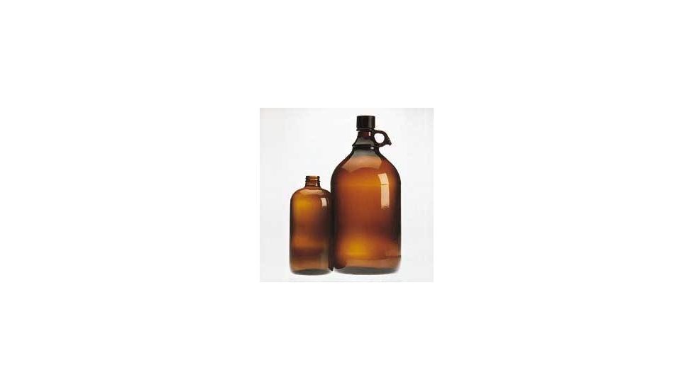 Wheaton Safety-Coated Bottles, Amber, Narrow Mouth, Wheaton 220945 Bottles With PE-lined Cap
