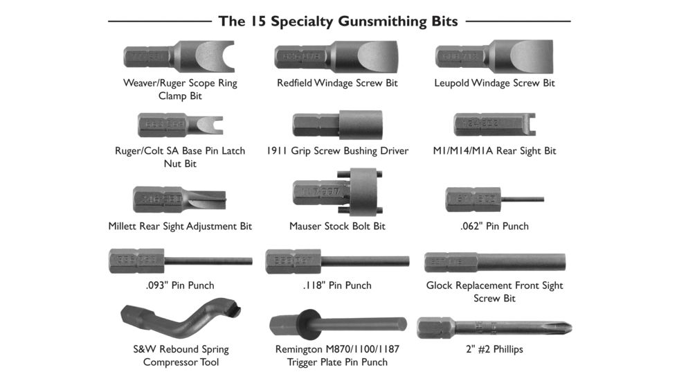 Wheeler Engineering 89-Piece Professional Gunsmithing Screwdriver Set, Black/Yellow, 562194