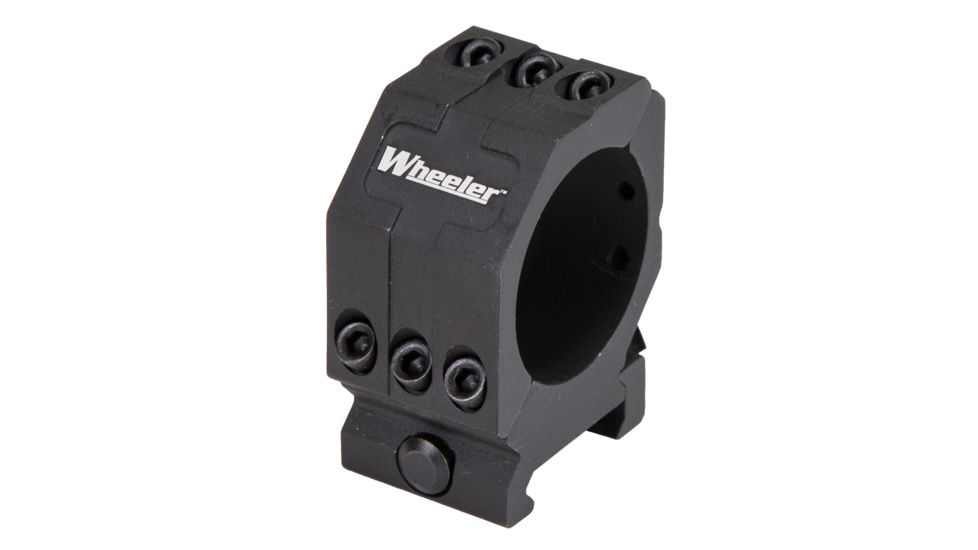 Wheeler Engineering Picatinny Rail Scope Rings, 1in, High, Black, 1099903