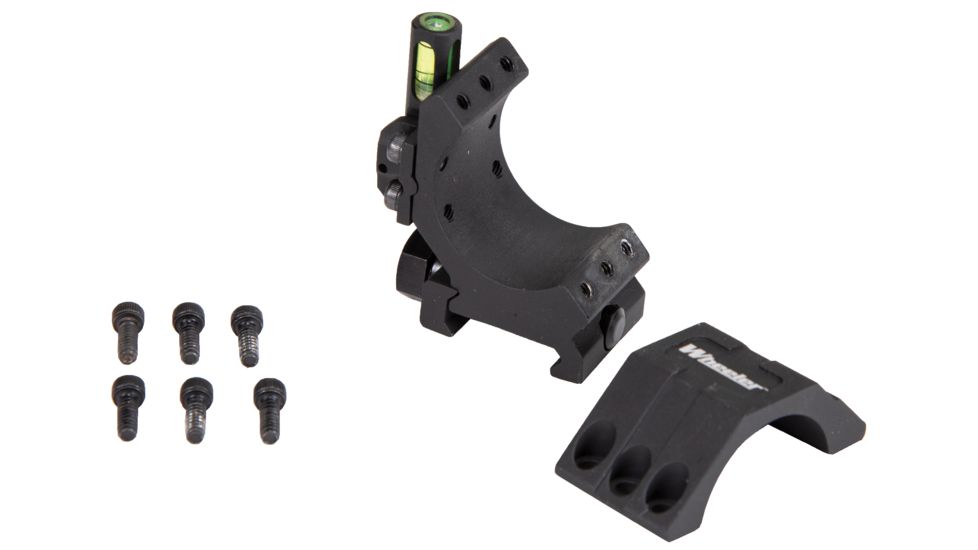 Wheeler Engineering Picatinny Rail Scope Rings, 1in, High, Black, 1099903