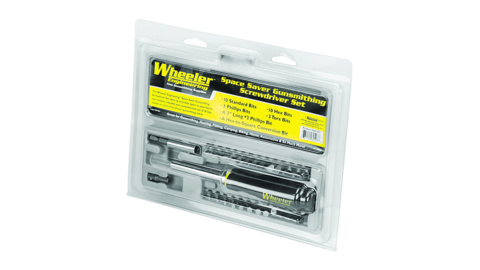 Wheeler Engineering 26-Piece Space-Saver Screwdriver Set, Black/Yellow, 664507