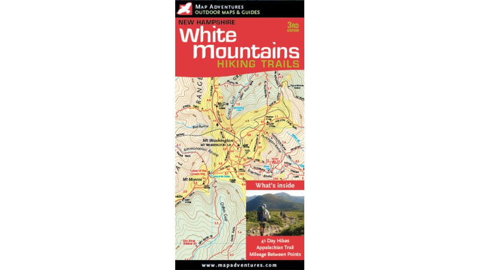 White Mtns Nh Hiking Trails, Map Adventures, Publisher - Map Adventures