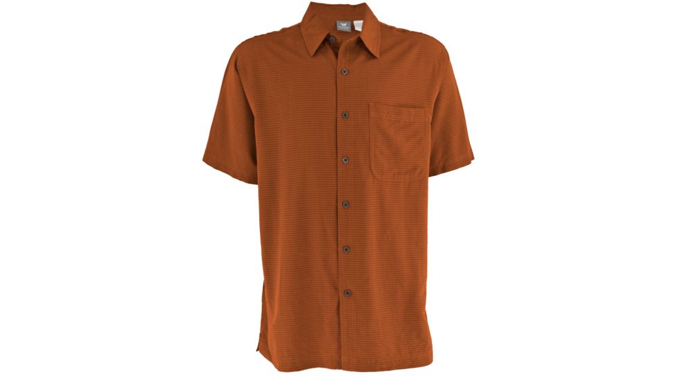 White Sierra Sandpiper Short Sleeve Shirt - Men's-Rust-Medium
