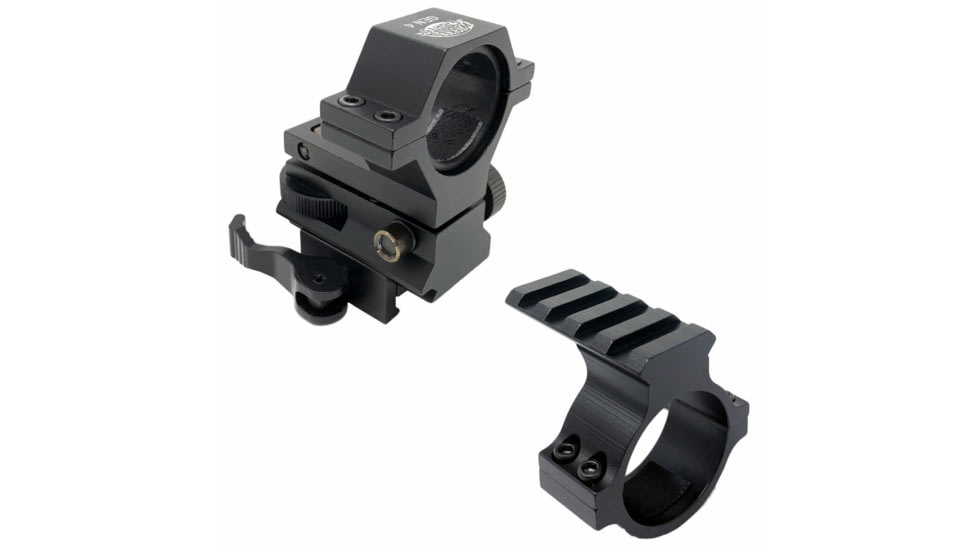 Wicked Hunting Lights GEN4 Quick Detach Adjustable Light Mount and Picatinny Scope Mount Combo Kit, W2091