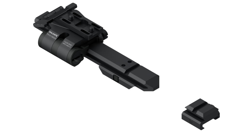 Wilcox EOTech XPS Riser Flip Mount System, Right Hand, 0.41in Screw, Black, 61100G02-B