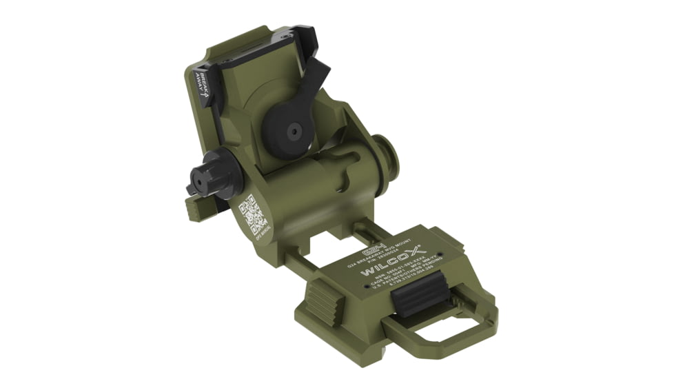Wilcox G24 Mount w/ Low Profile Breakaway Base, OD Green, 28300G24-G