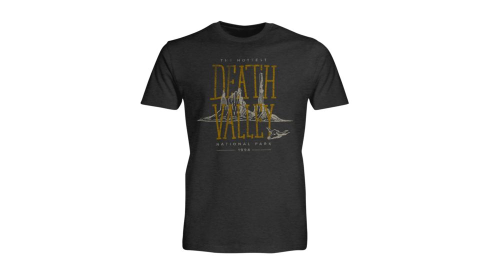 Wilder and Sons Death Valley National Park Short Sleeve T-Shirt, Extra Large, Charcoal Heather WSN01452-Charcoal Heather-XL