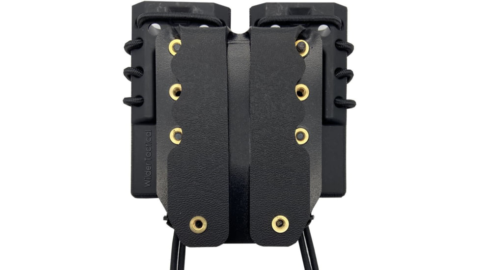 Wilder Tactical Evolution Double Pistol Magazine Pouch MOLLE Mount, UAB Molle Clip, Black, EVODUPBKM