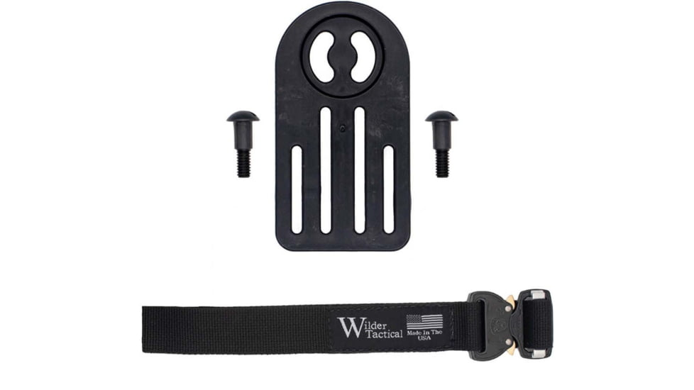 Wilder Tactical MHP Leg Strap Assembly w/ 1in Web Leg Strap, Cobra FM Buckle, Right Hand, Black, MHPLSABK1FM
