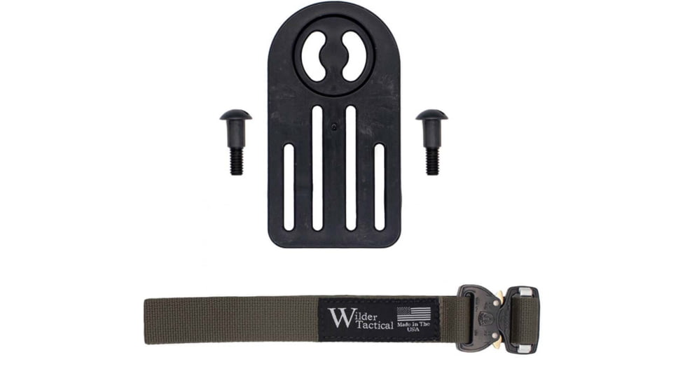 Wilder Tactical MHP Leg Strap Assembly w/ 1in Web Leg Strap, Cobra FM Buckle, Left Hand, Ranger Green, MHPLSARG1FM-LH
