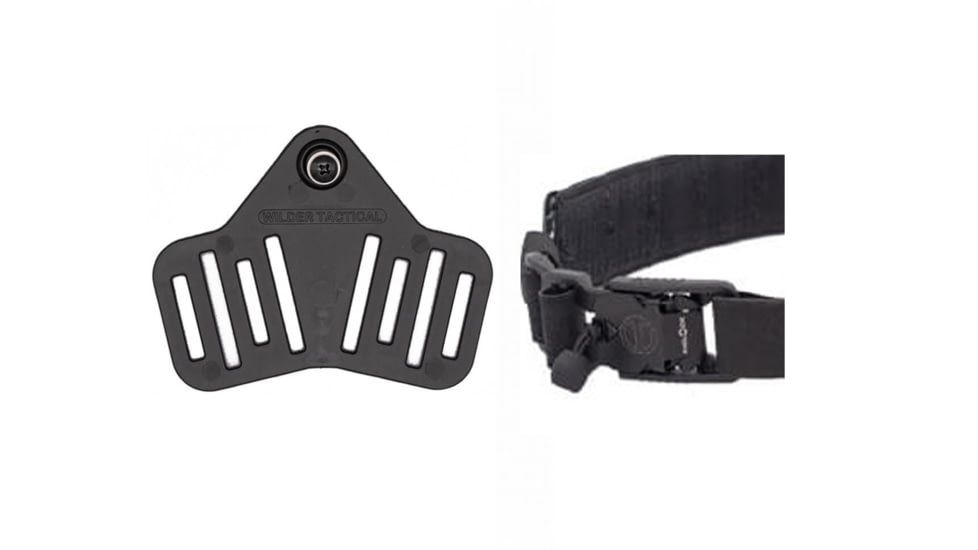 Wilder Tactical MHP Leg Strap Assembly w/ 1in Web Leg Strap, V Buckle, Right Hand, Black, MHPLSABK1V