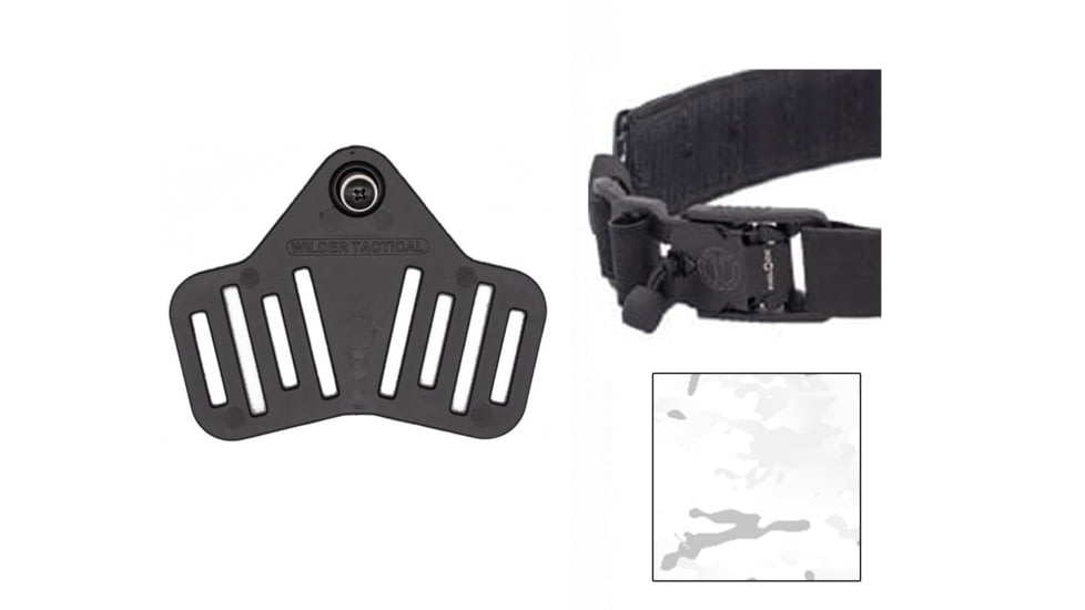 Wilder Tactical MHP Leg Strap Assembly w/ 1in Web Leg Strap, V Buckle, Right Hand, Multicam Black, MHPLSAMCB1V