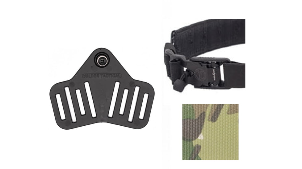Wilder Tactical MHP Leg Strap Assembly w/ 1in Web Leg Strap, V Buckle, Right Hand, Multicam, MHPLSAMC1V