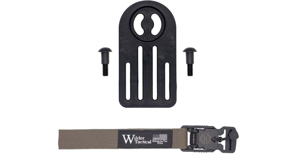 Wilder Tactical MHP Leg Strap Assembly w/ 1in Web Leg Strap, V Buckle, Right Hand, Ranger Green, MHPLSARG1V