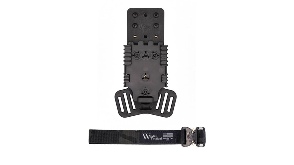 Wilder Tactical Multi Holster Platform w/QLS Receiver / 1in Web Strap, Cobra FM, Right, Multicam Black, MHPBKQLSMCB1FMUABMC