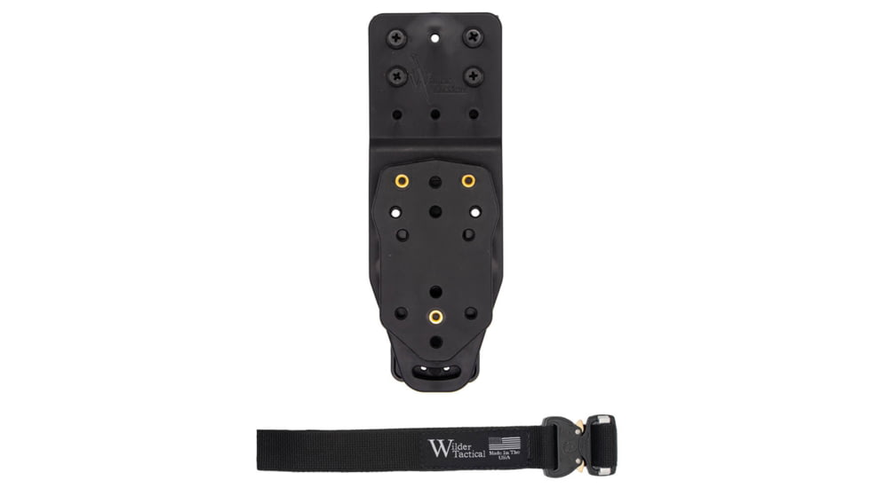 Wilder Tactical Platform V2 Multi Holster w/Adapter 1in Web Strap, Cobra FM, Left, Black, MHPBKADAPTBK1FMUABMC-LH