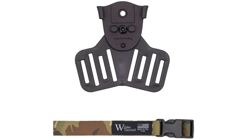 Wilder Tactical QUBL/VUBL Leg Strap Assembly, w/ 1in Webbing, Plastic Buckle, Multicam, QUBLLSAMC1P