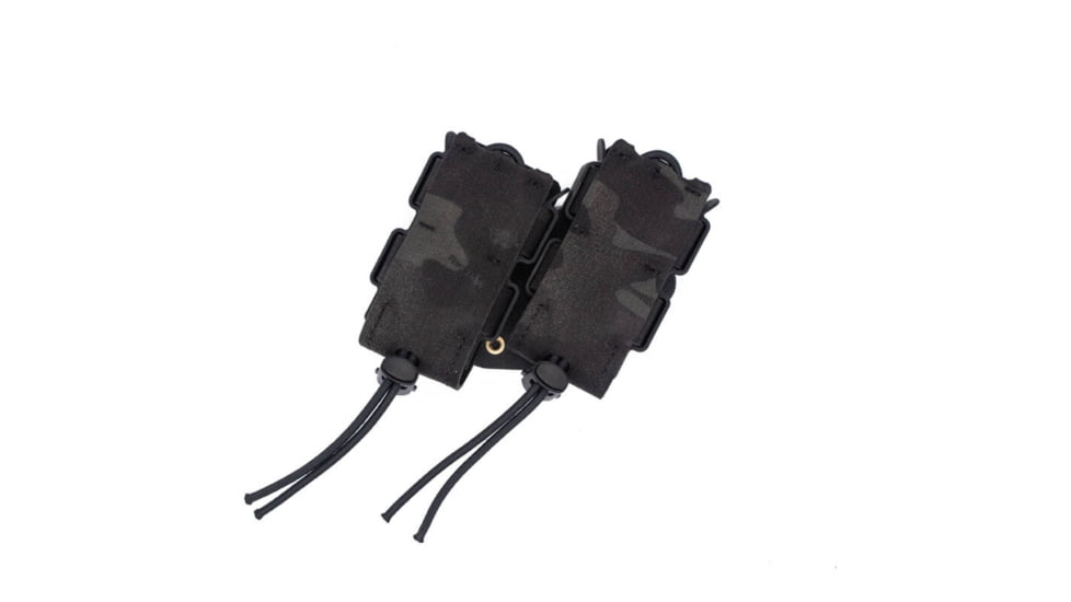 Wilder Tactical Urban Assault Rotating Double Pistol Extended Magazine Pouch, Duty UAB Clip, Multicam Black, UASEXRDPMCBDBC