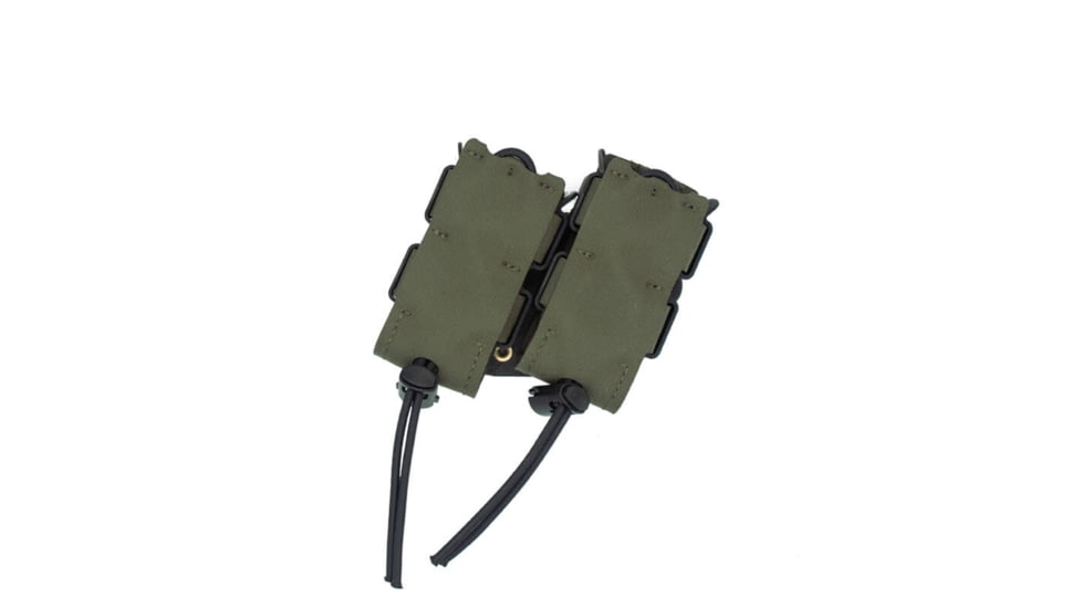 Wilder Tactical Urban Assault Standard Rotating Double Pistol Magazine Pouch, Duty UAB Clip, Ranger Green, UASRDPRGDBC