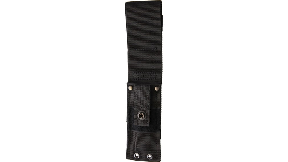 Wildsteer SPIKE Mission Knife, 9.25in Overall, 4in Black Powder Coated X46Cr13 SS Tanto Blade, Black Tactipren Handle, Bottle Opener, Hexagonal Blade Hole, Black Nylon Sheath, WSSP3113