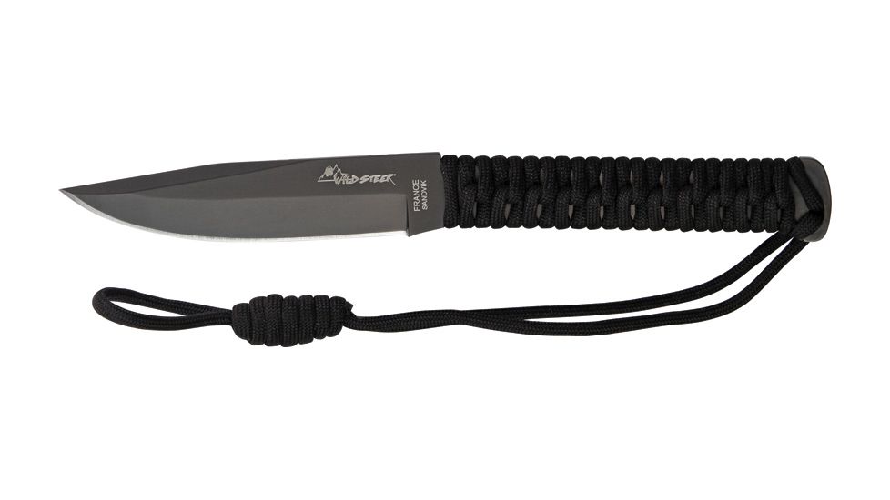Wildsteer Wild Tech 2 Fixed Knife, DLC titanium coated Sandvik 12C27 stainless blade WSPWT2013